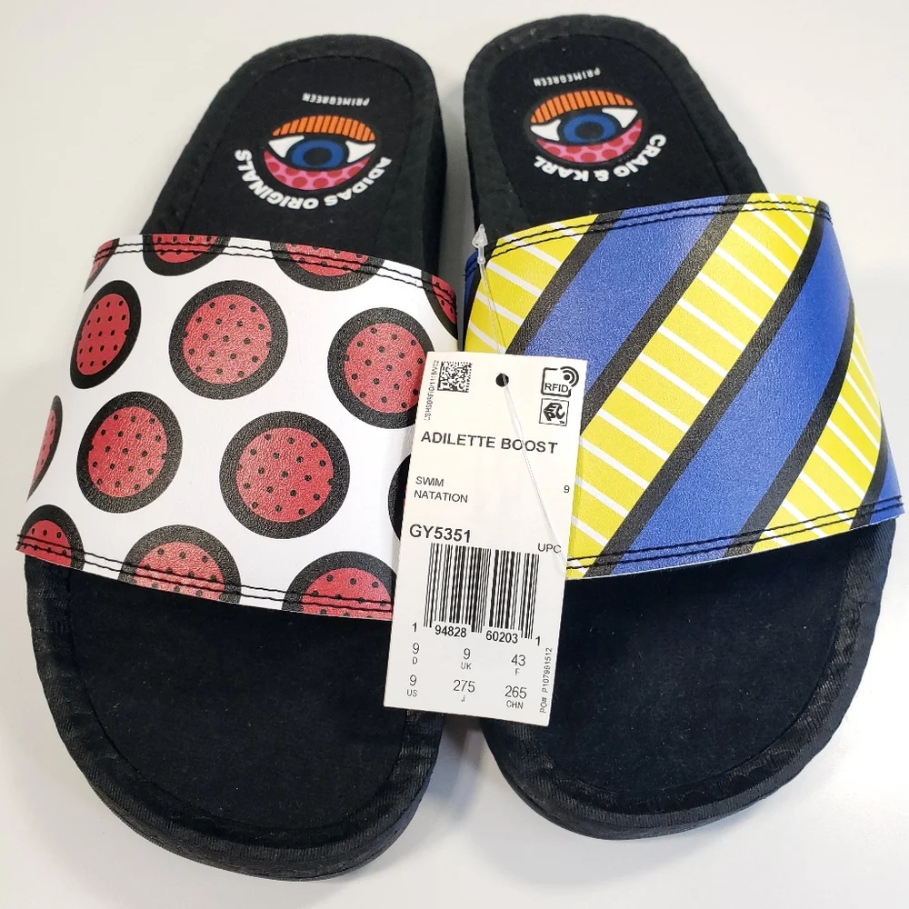 Adidas Adilette Boost Craig & Karl Slides size Men's 9